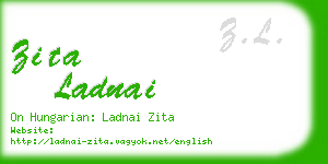 zita ladnai business card